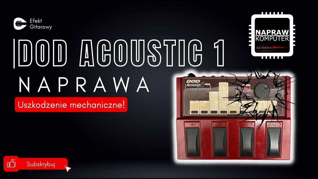 🎸DOD ACOUSTIC 1 PREAMP/FX PROCESSOR | Naprawa usterki mechanicznej🛠