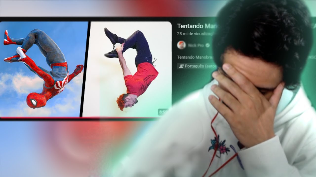 NÃO TANKEIKK esse maluco RECRIOU AS MANOBRAS do Homem-Aranha PS5 na vida real