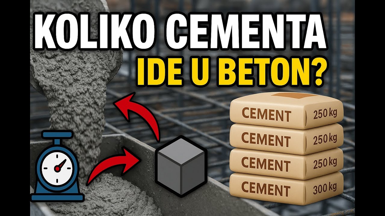 Mnogi griješe s ovim! Koliko cementa STVARNO ide u beton /How much cement REALLY goes into concrete?