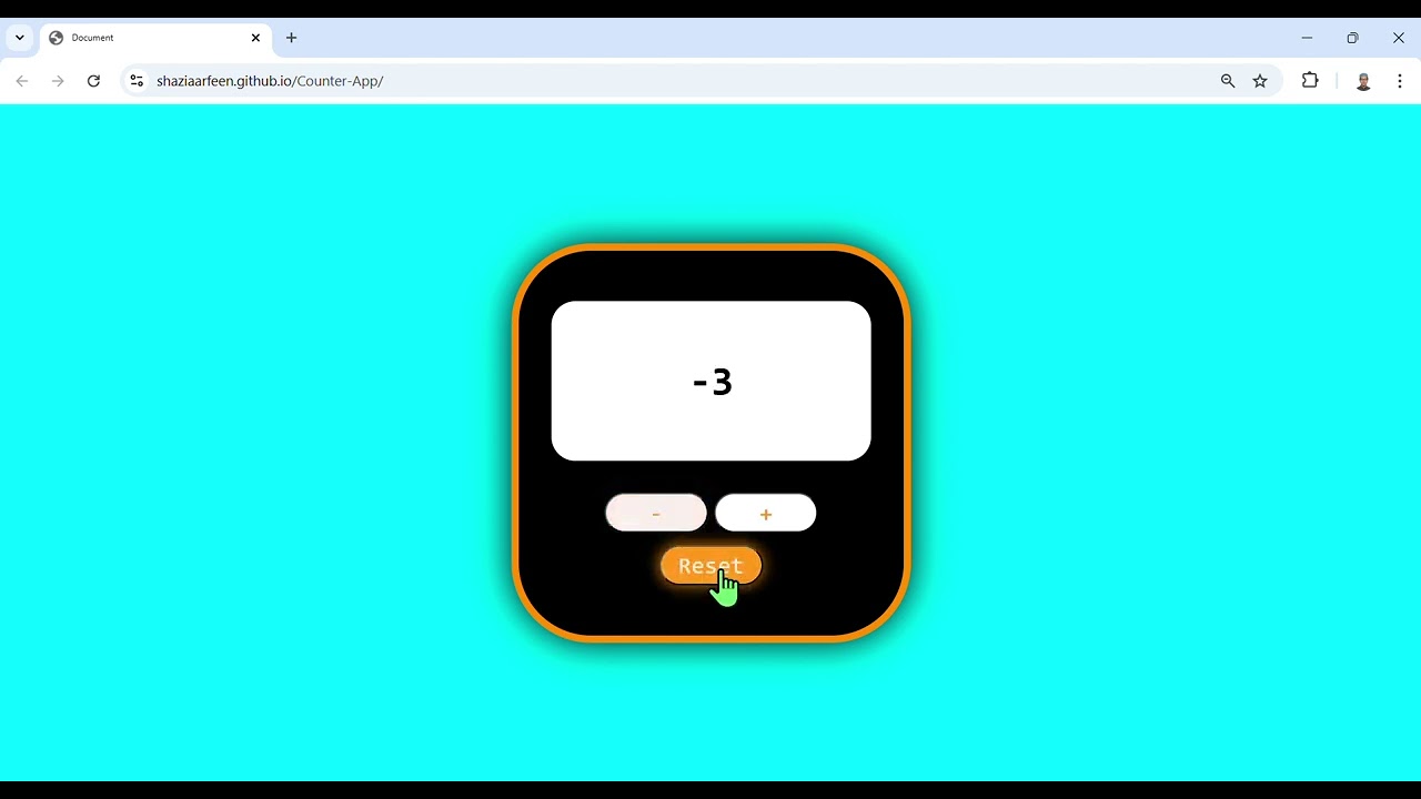 I Made Counter App 😮 Using HTML CSS JAVASCRIPT