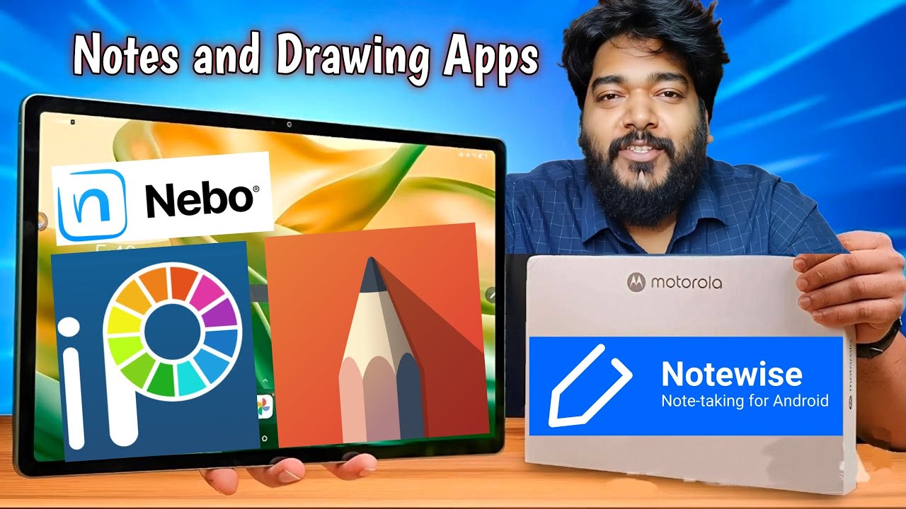 Best Note-taking and Drawing App on Moto Pad 60 Pro | Nebo | ibis Paint | Sketchbook | Notewise 