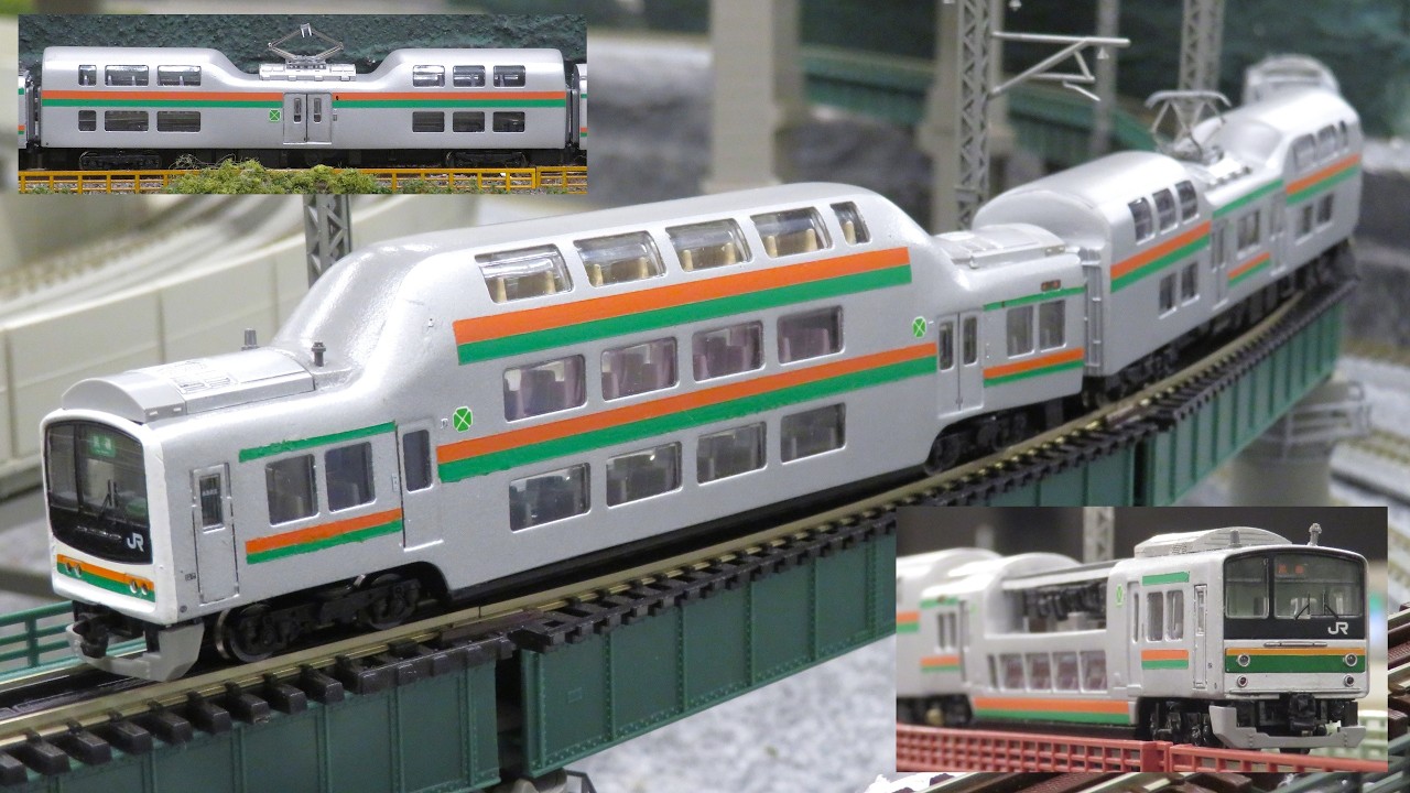 Nゲージ トリプルデッカー先頭車+ダブルデッカー中間電動車+シングルデッカー先頭車 (フリーランス車両) 走行シーン集 おとっきゅう8番線 2026.02.05