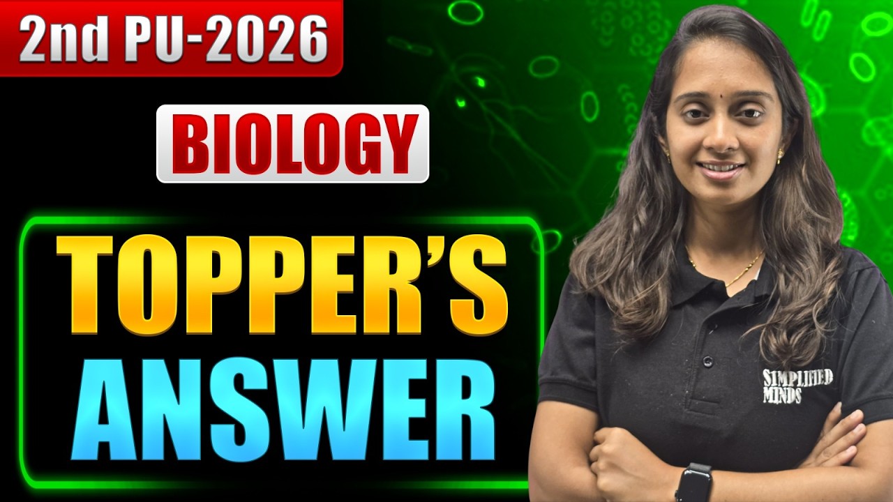 How Toppers Write 2nd PUC Biology Exam | 70/70 Answer Sheet Secrets! | Time Management Tips
