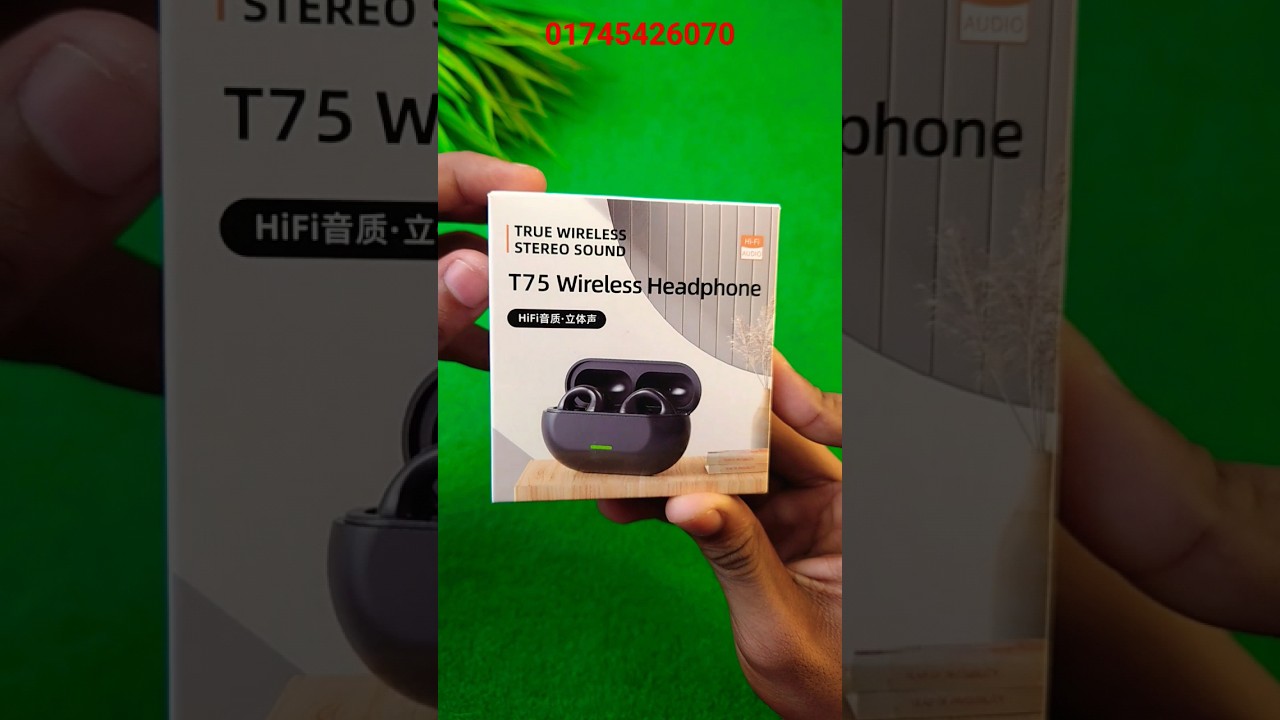 T75 Wireless  Earbuds unboxing full review#viral shorts
