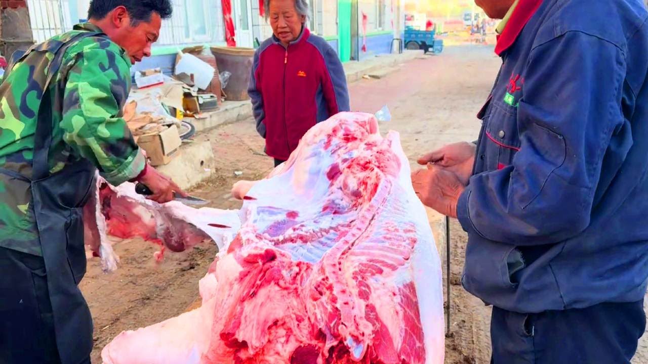老孟賣豬肉剛開張，鄉下人就搶上了，這陣仗一車豬不夠賣！ 【立福128】
