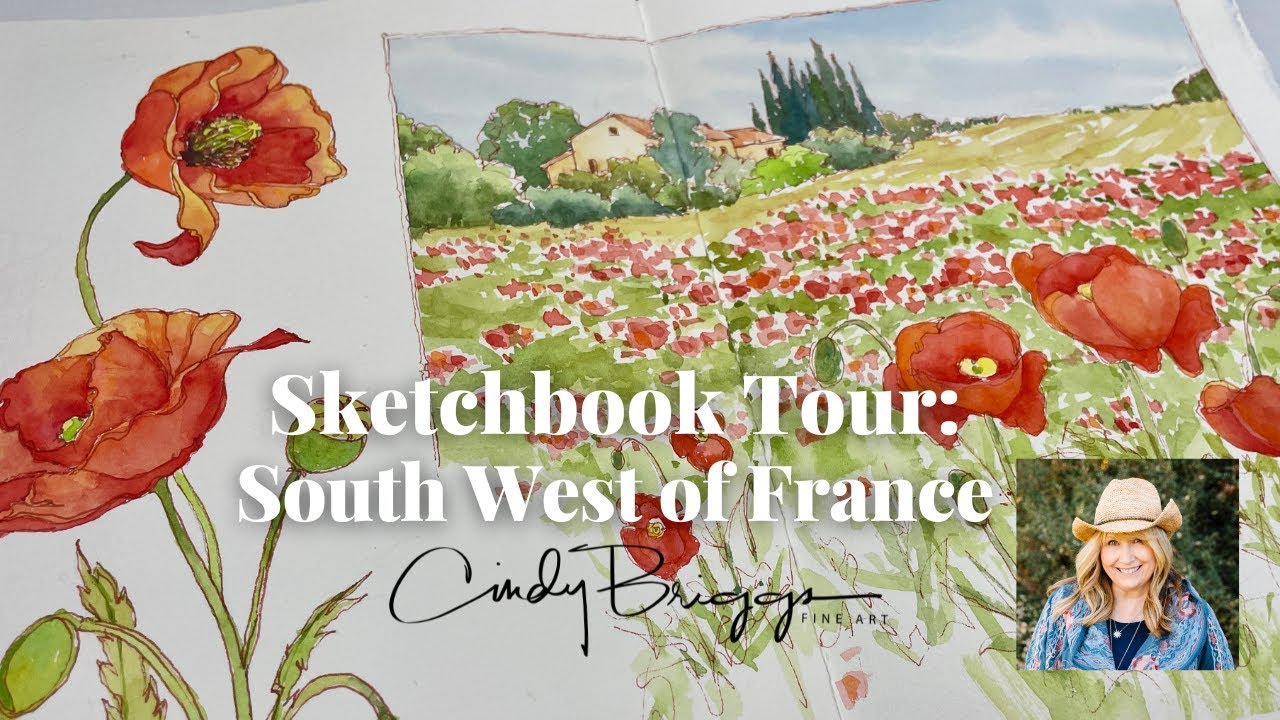 Cindy Briggs French Escapade SW of France Watercolor Sketchbook Tour