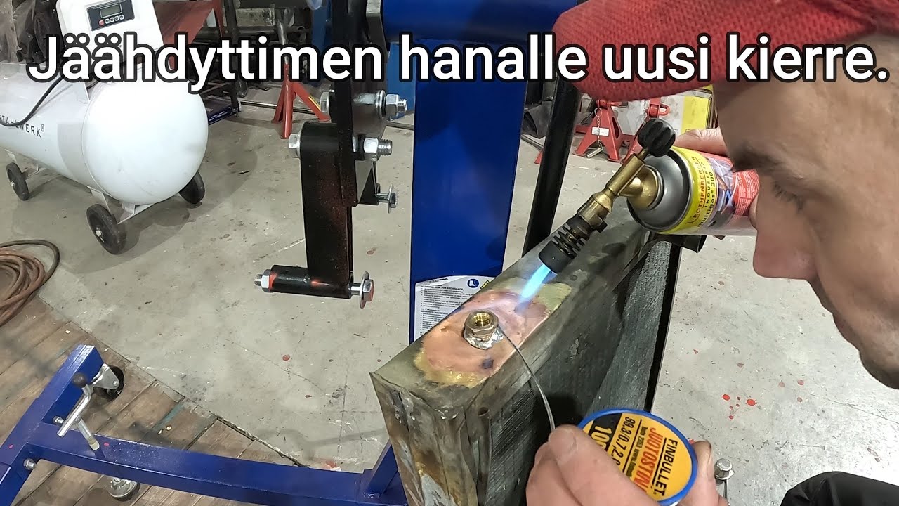 Jäähdyttimen juottamista kotikonstein