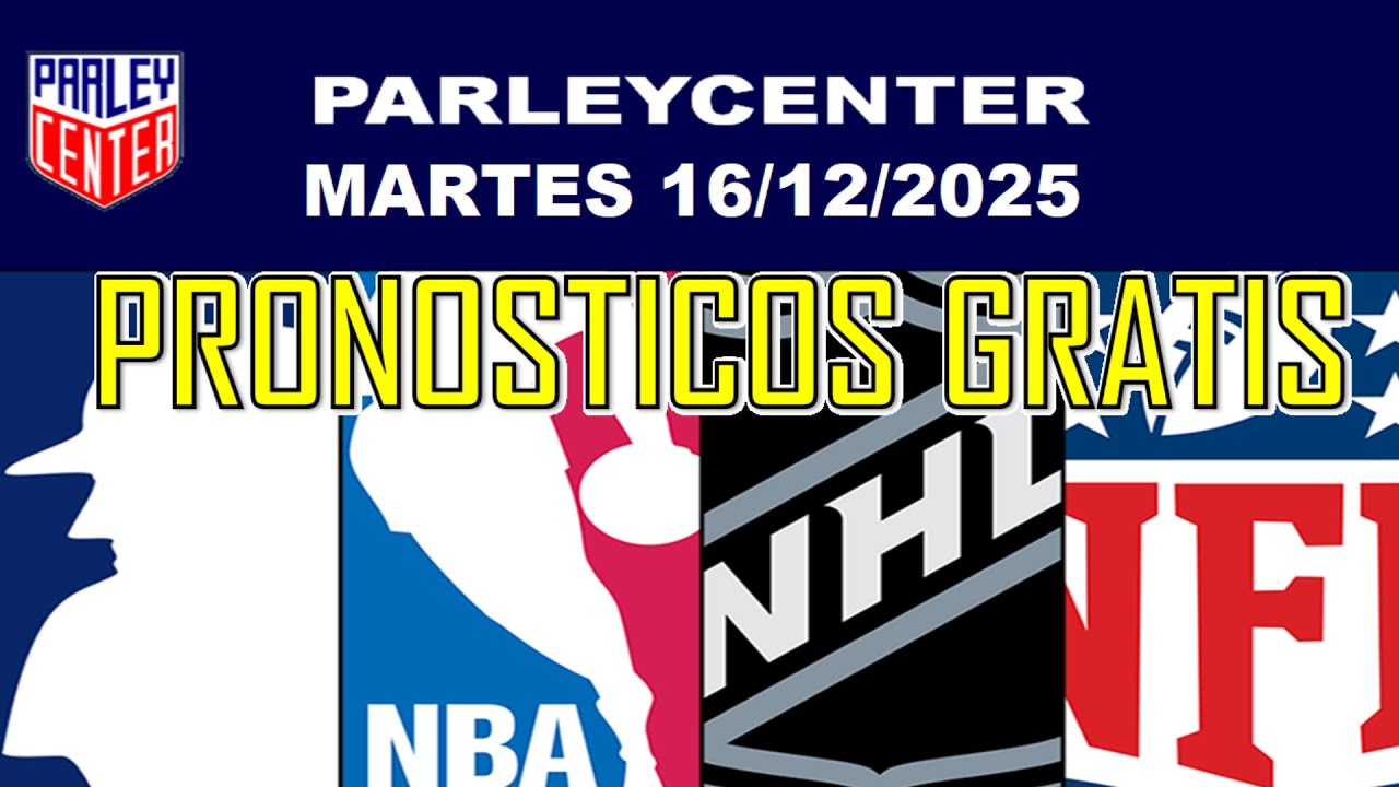 PRONOSTICOS  NFL, NHL Y NBA  PARA HOY LOGROS MARTES 16/12/2025 🔥PARLEY GRATIS🔥