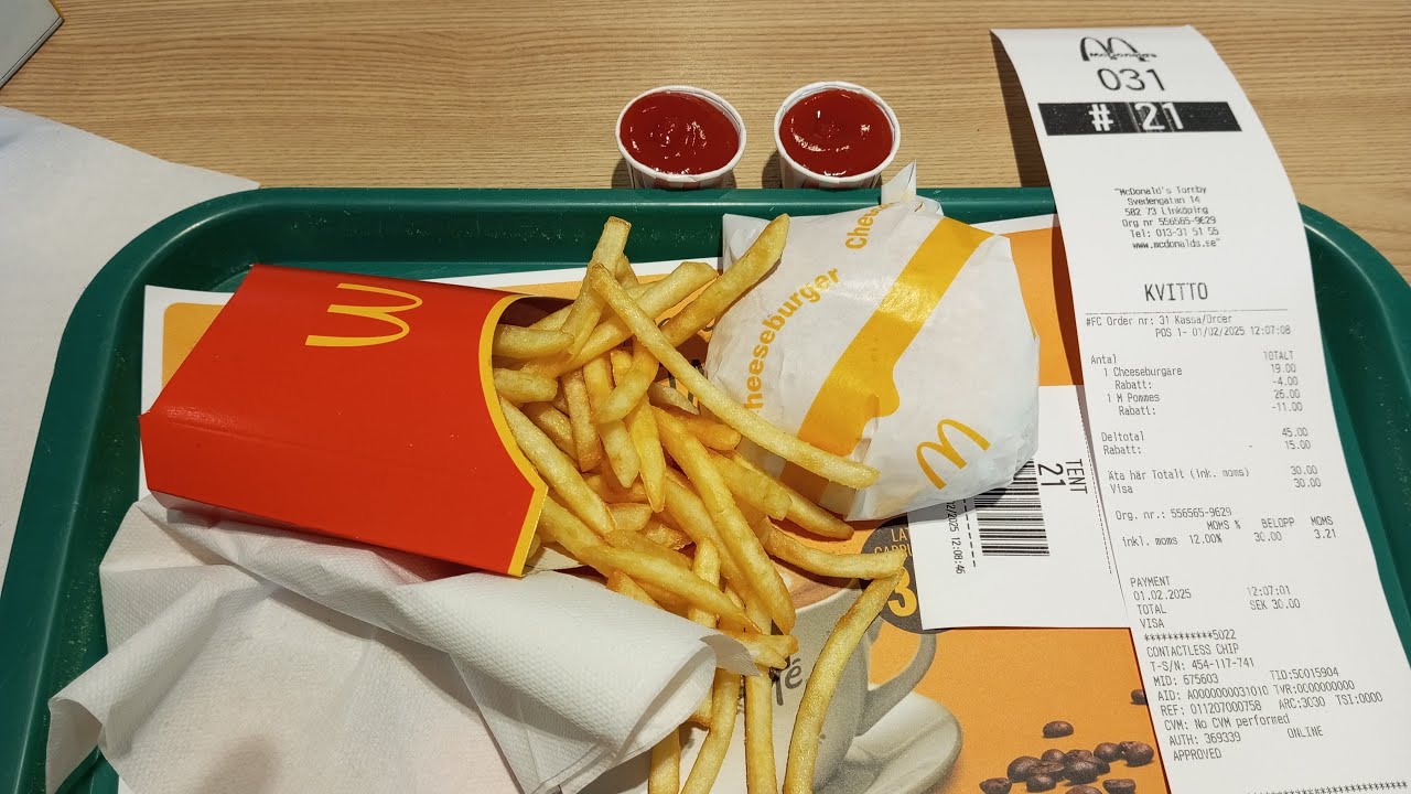 McDonalds  - Cheeseburgare & Pommes Frittes för 30kr.