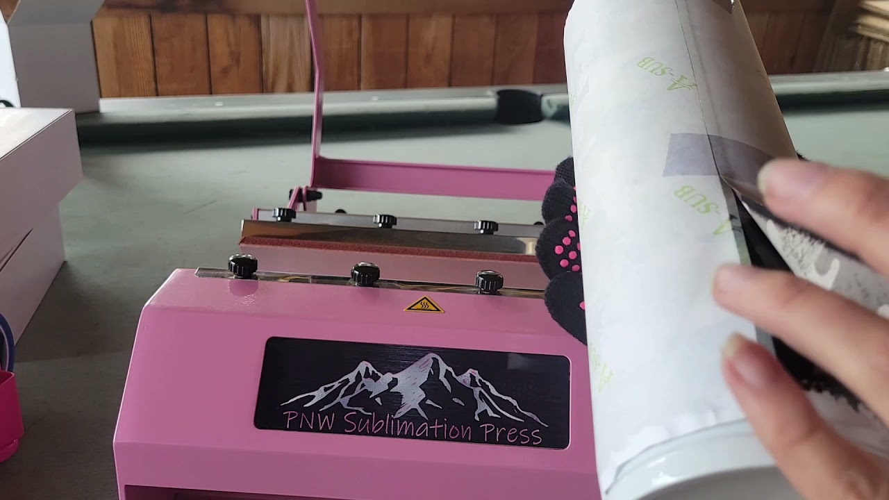 32 oz bullet thermos sublimation in the PNW Deluxe Sublimation Press