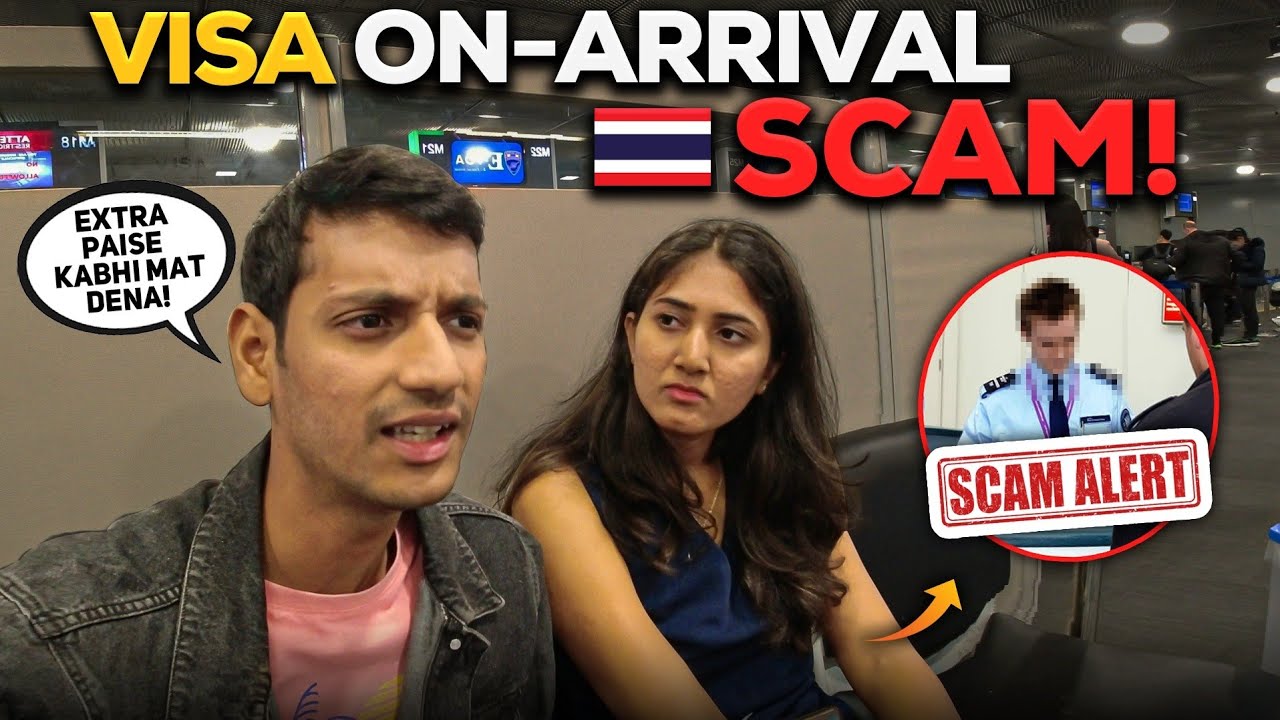 Thailand On Arrival Visa Process & Scams | Traveling to Pattaya with wife 🤪