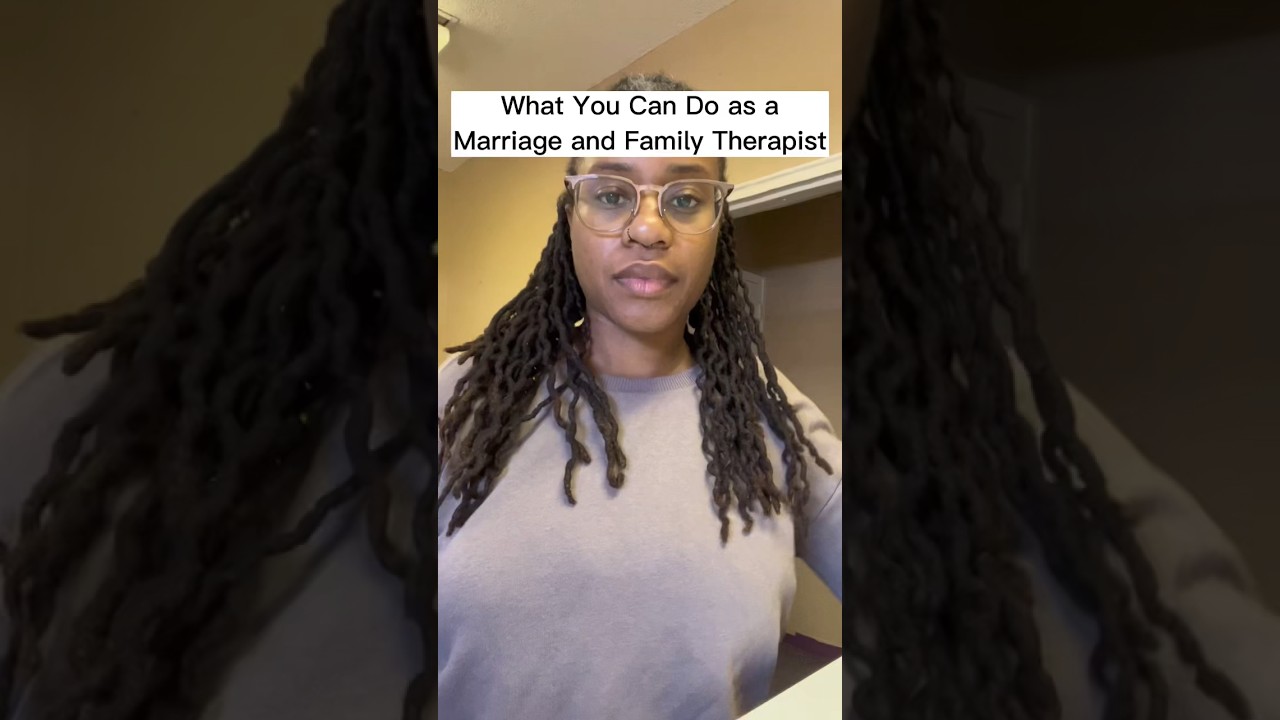 What I do as a Marriage and Family Therapist #mft #shorts