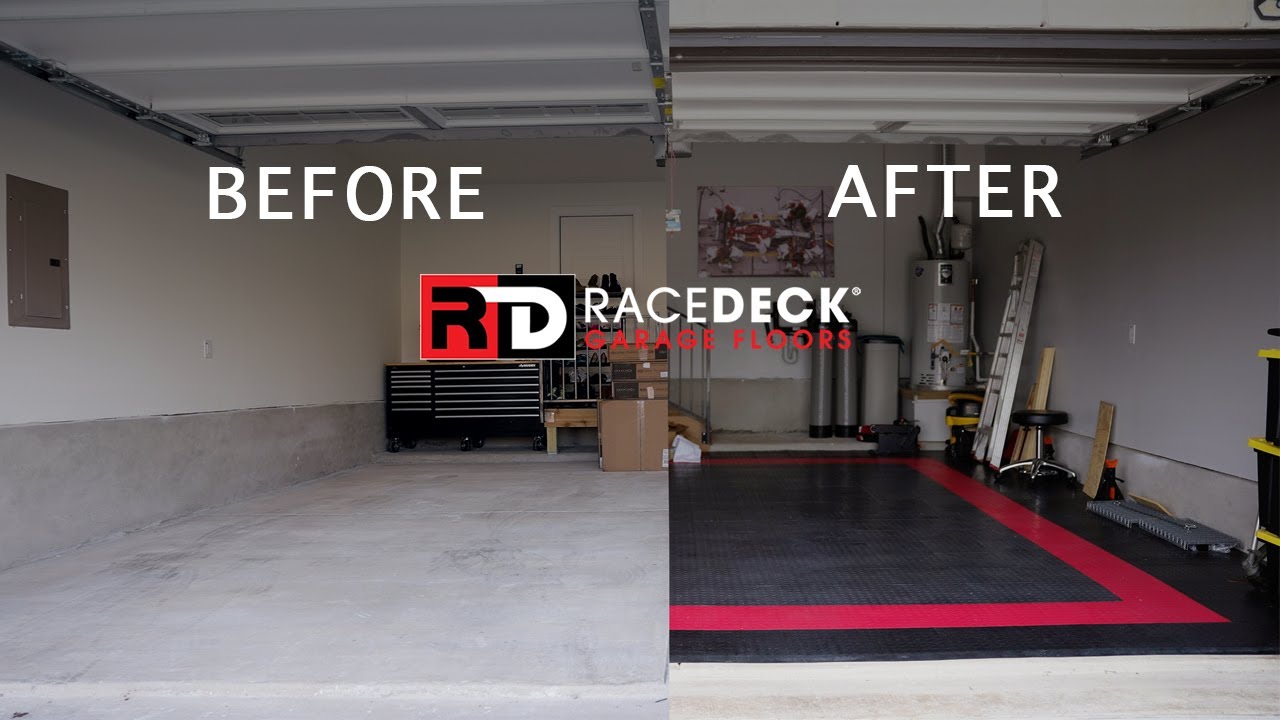 New Garage + Racedeck CircleTrac Flooring Install