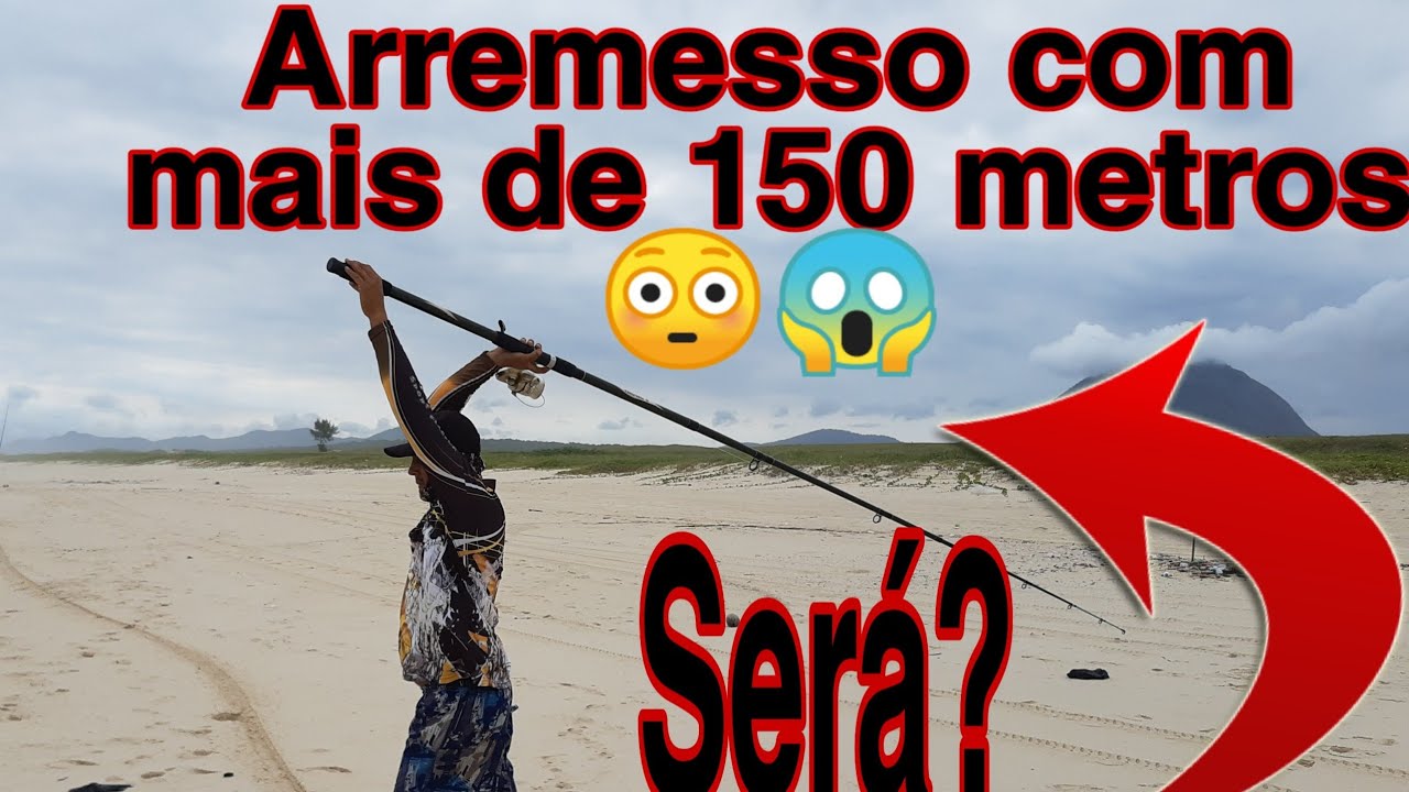 Como arremessar mais de 150 metros de distância ( Pescaria de praia)