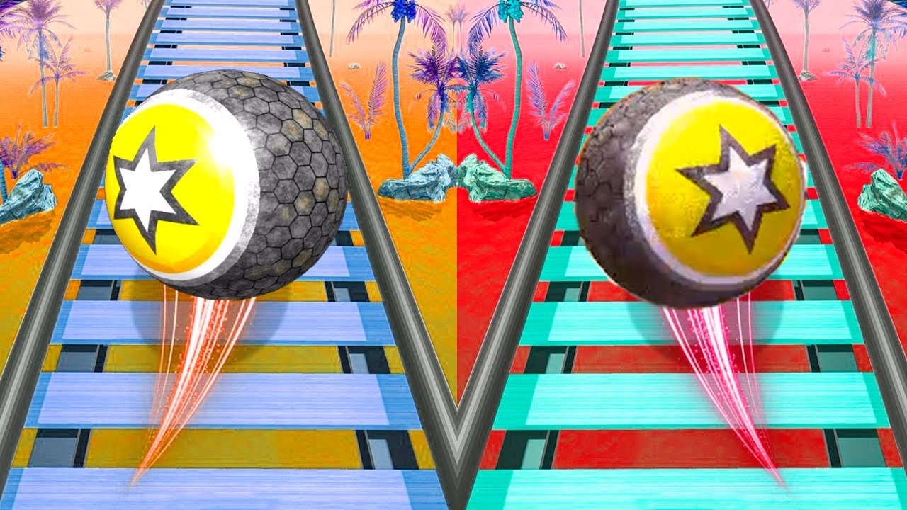 New Rollance Balls Version vs Old Rollance Balls Version! Sky Rolling Star Balls Race 1229