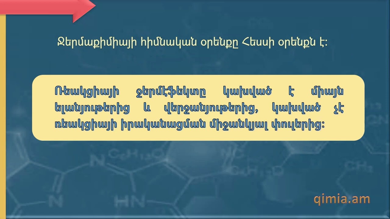Խնդիր Ջերմաքիմիա