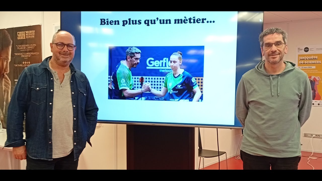 Rencontre avec Yann Loiseau, entraineur pro de tennis de table de l'Entente Saint Pierraise