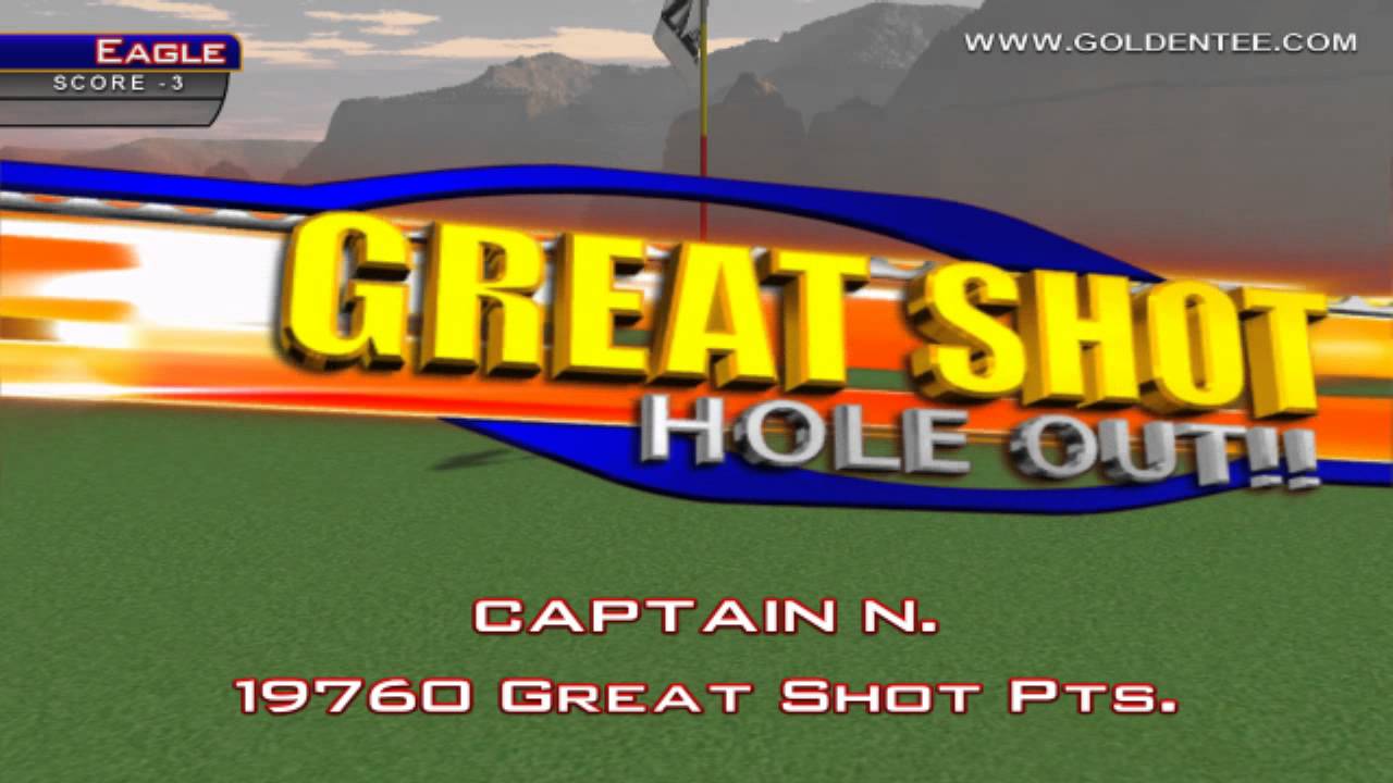 Golden Tee Great Shot on Grand Canyon!