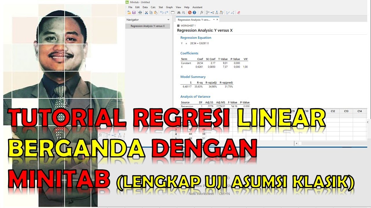 Tutorial Analisis Regresi Linear Berganda Dengan Minitab - Penjelasan Lengkap