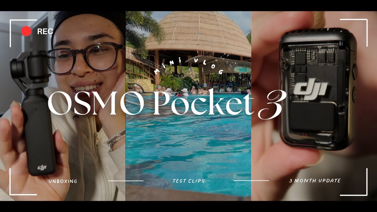 2025 dji osmo pocket 3 unboxing (creator combo) test clips + updates as a beginner vlogger