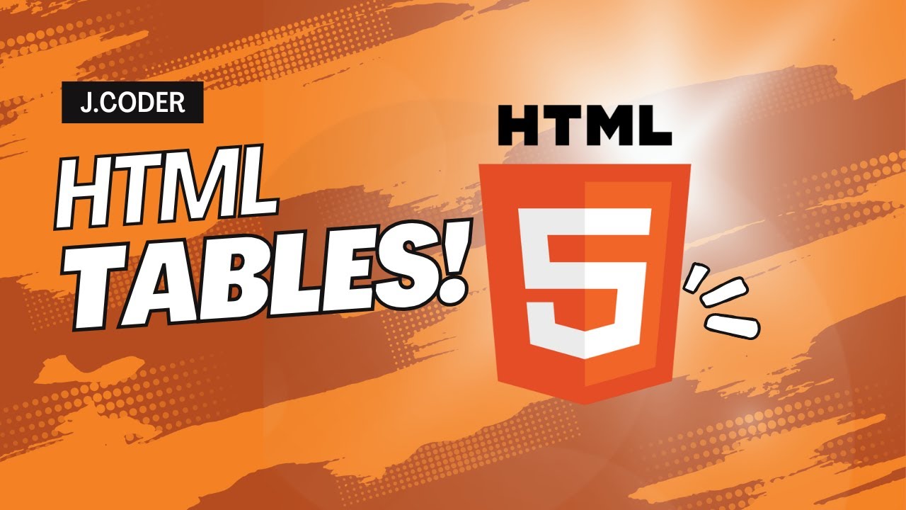 Master HTML Tables (HTML Tutorial 12)