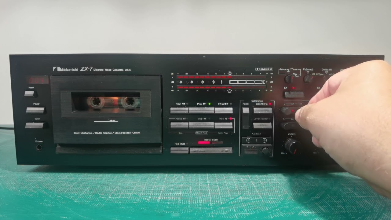 Nakamichi ZX 7, calibration, recording &playback DEMO, SOLD!