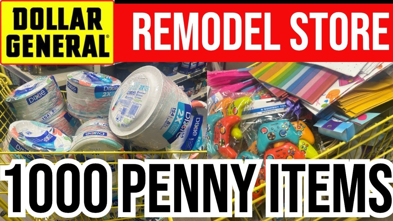 Dollar General MORE THAN 1,000 PENNY ITEMS: ReMODel STORES PART 2!