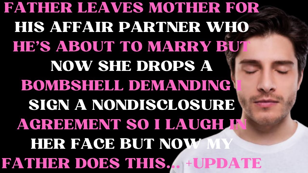 Father leaves mother for his affair partner who he is about to marry but now she drops a bombshell