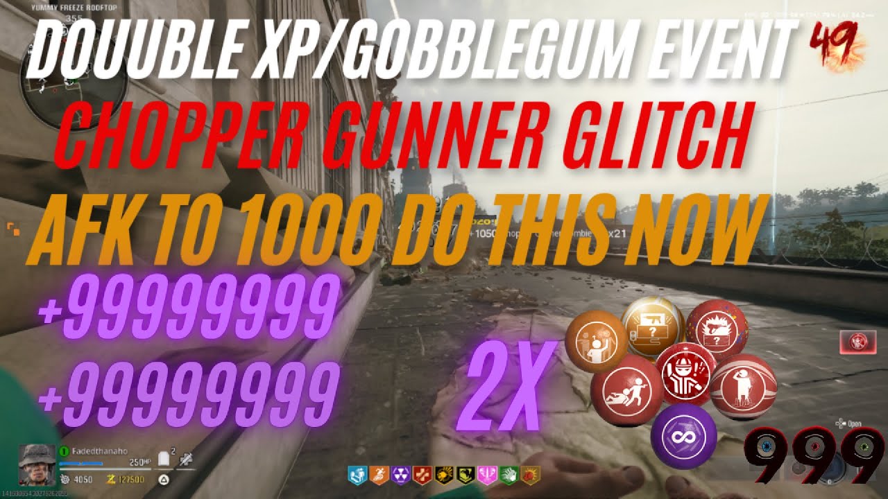 Chopper Gunner Glitch  After Patch 2x XP Event