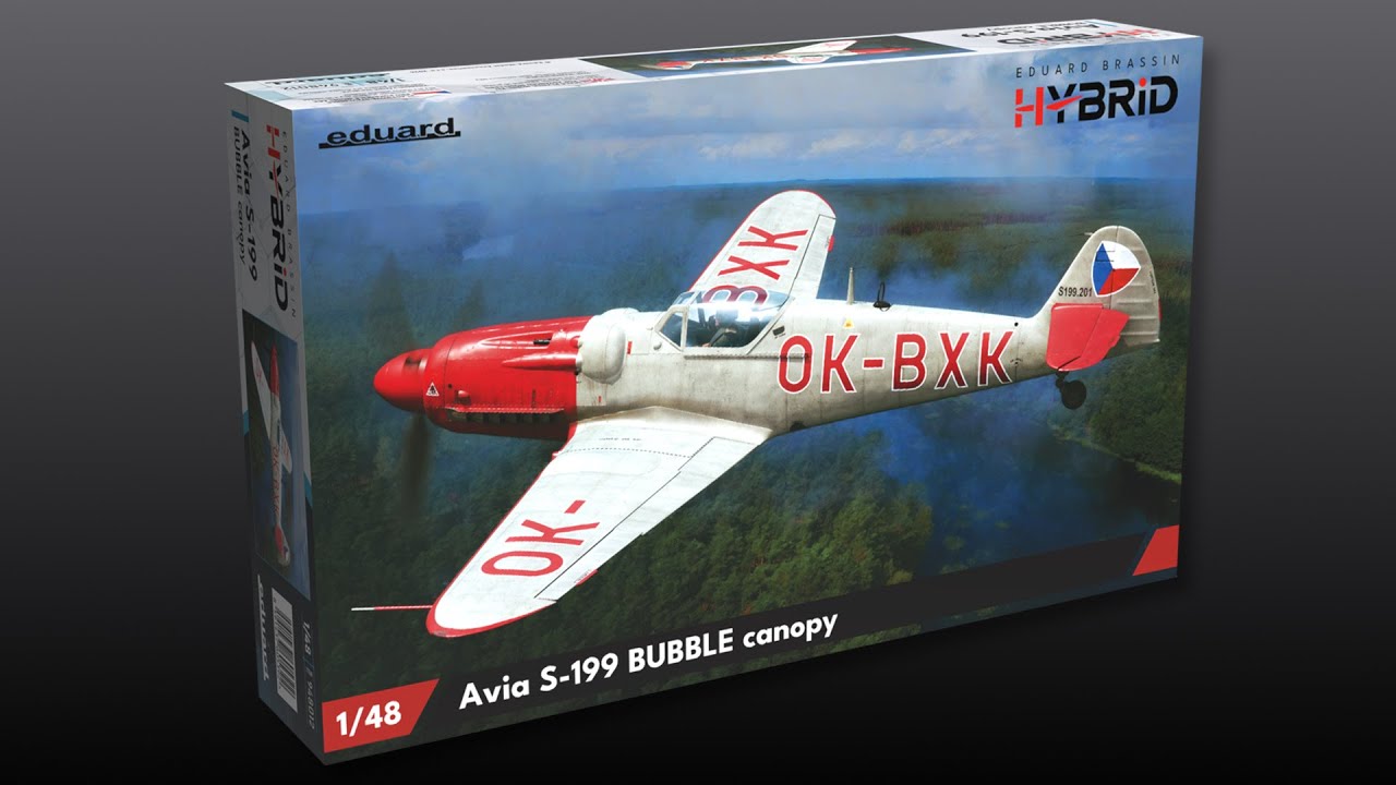 1:48 Eduard Avia S-199 Bubble canopy kit overview