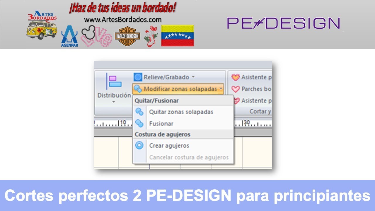 Eliminando zonas solapadas con PE-DESIGN
