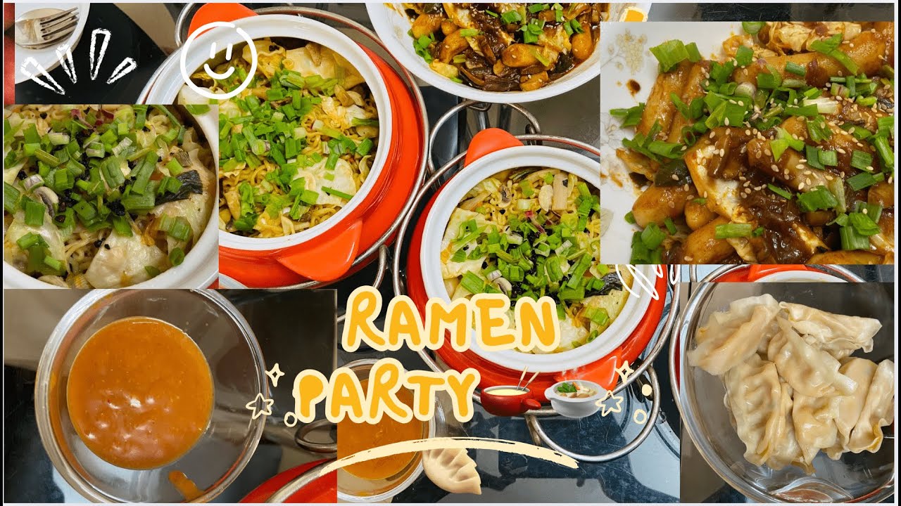 Ramen Party ( Kimchi Ramyun, Spicy Shin Ramyun, Shin Ramyun with cheese)