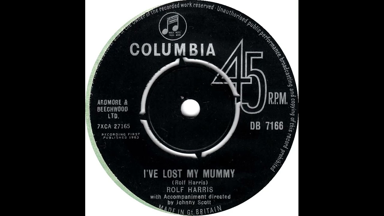 UK New Entry 1964 (1) Rolf Harris - I've Lost My Mummy