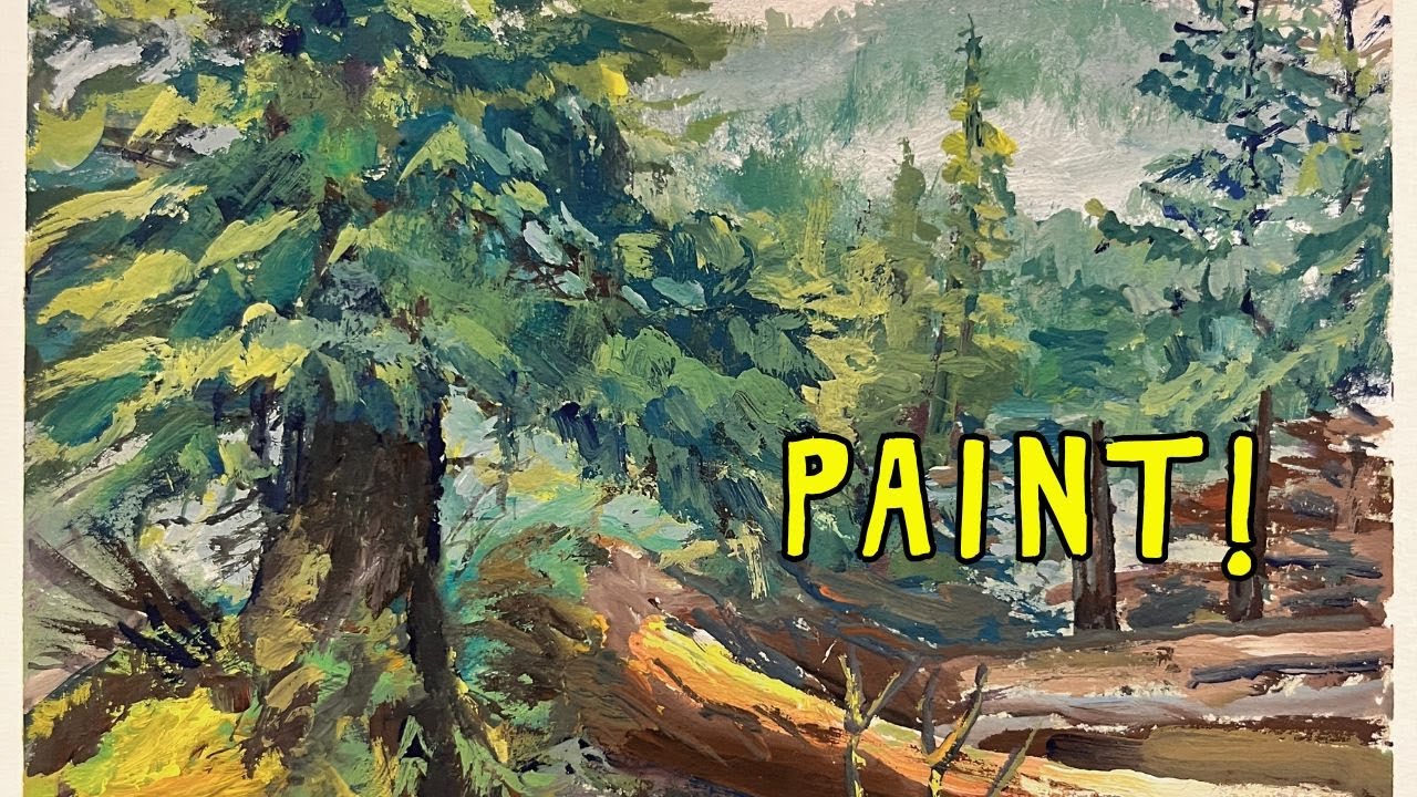 Acrylic Gouache for a Tricky Landscape