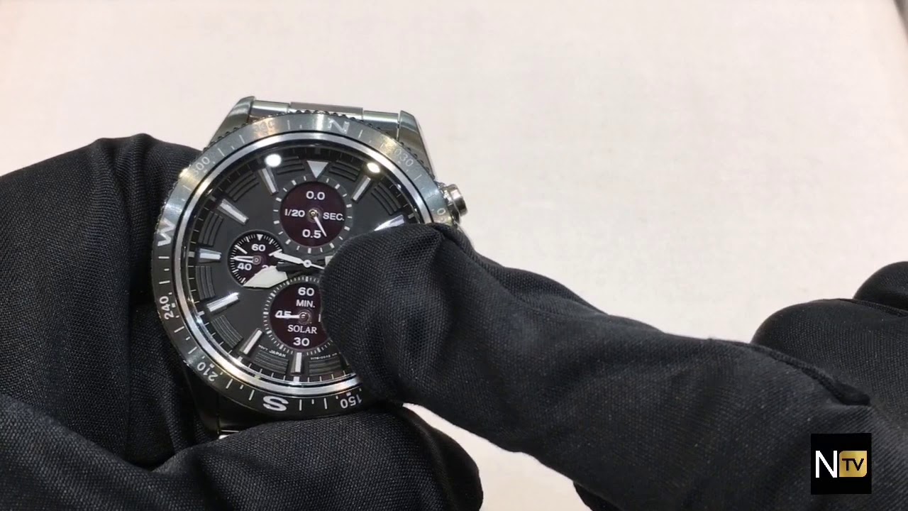 Cómo ajustar las agujas del Cronógrafo de un reloj - Seiko Crono Solar