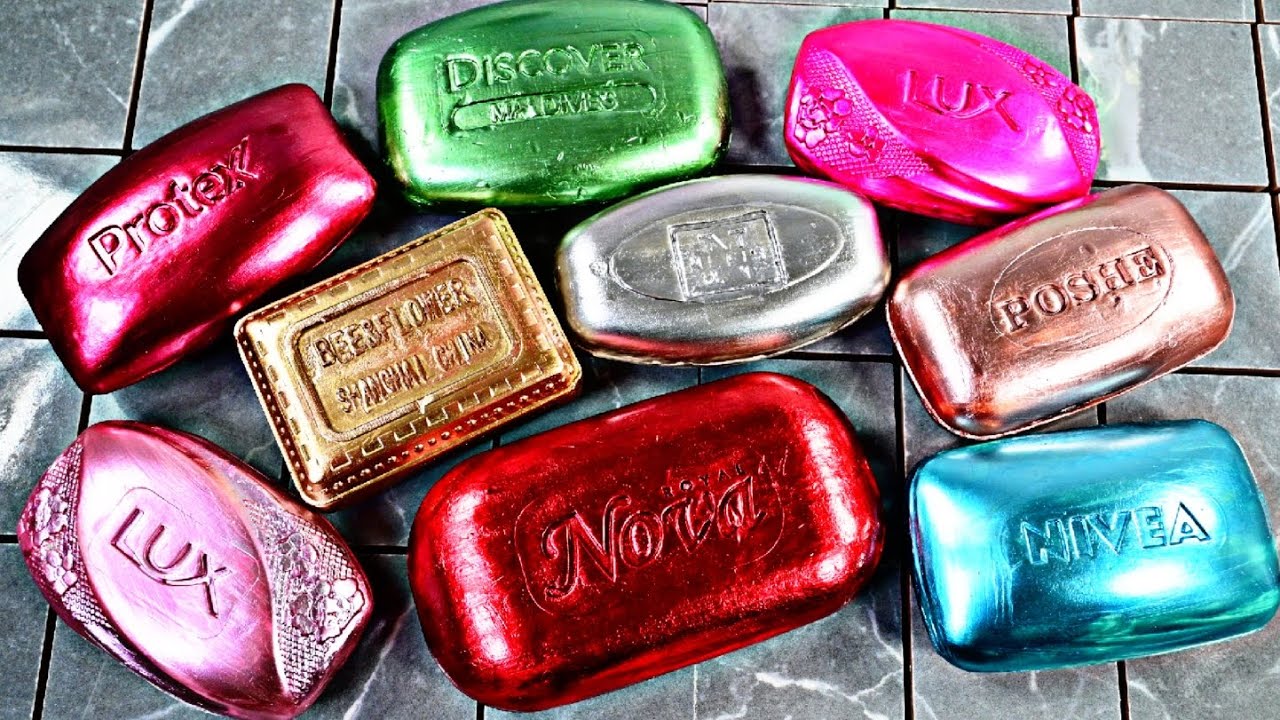 ASMR SOAP. ❤️💖💚🩵Резка сухого мыла. Satisfying video❤️💖💚🩵