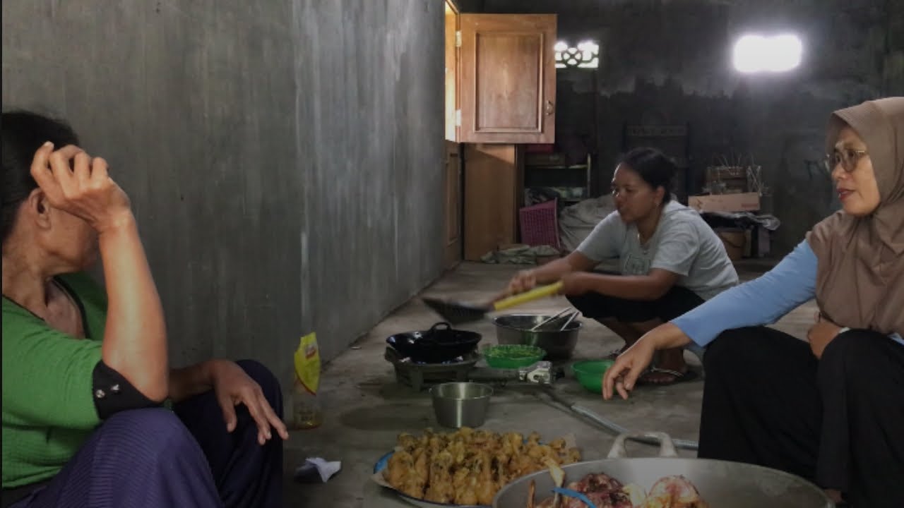 Persiapan Kendurenan beginilah Masak/Rewang Di Suatu Desa di Ponorogo