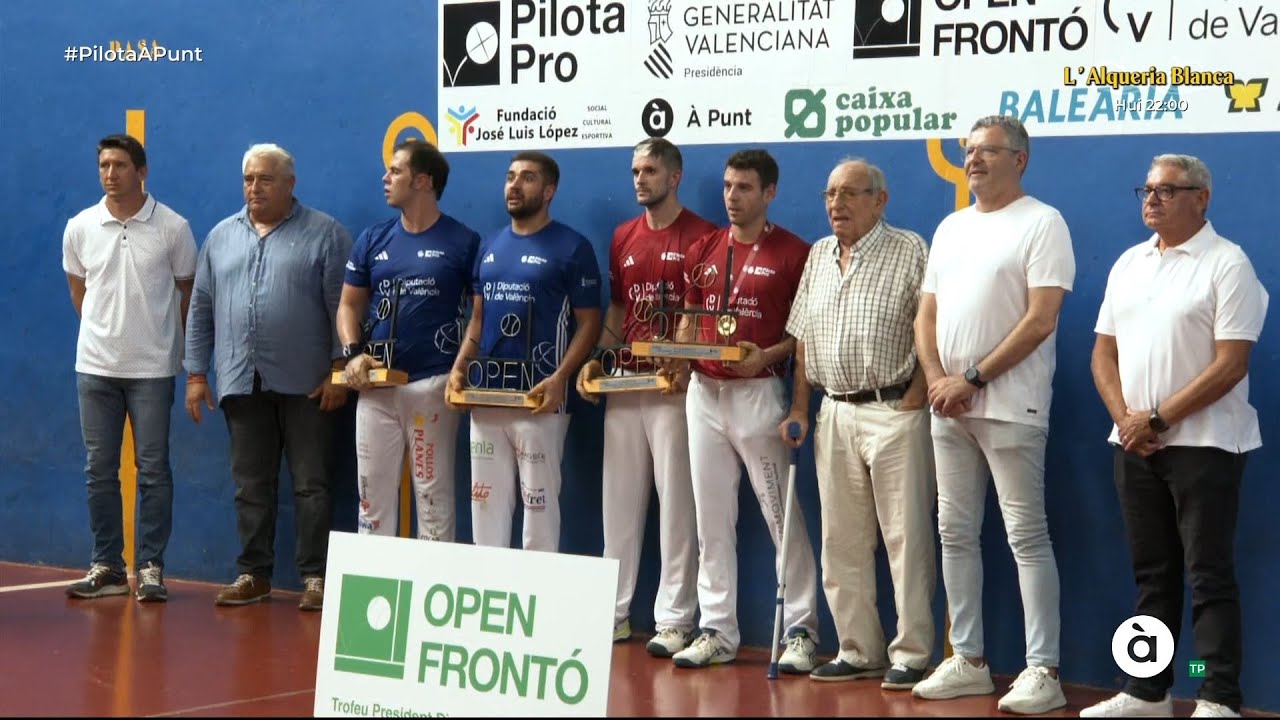 Frontó Almussafes 07/09/2025. Pilota Valenciana.