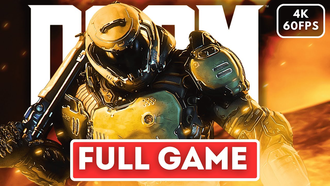 DOOM 2016 Gameplay Walkthrough FULL GAME (4K 60FPS) No Commentary