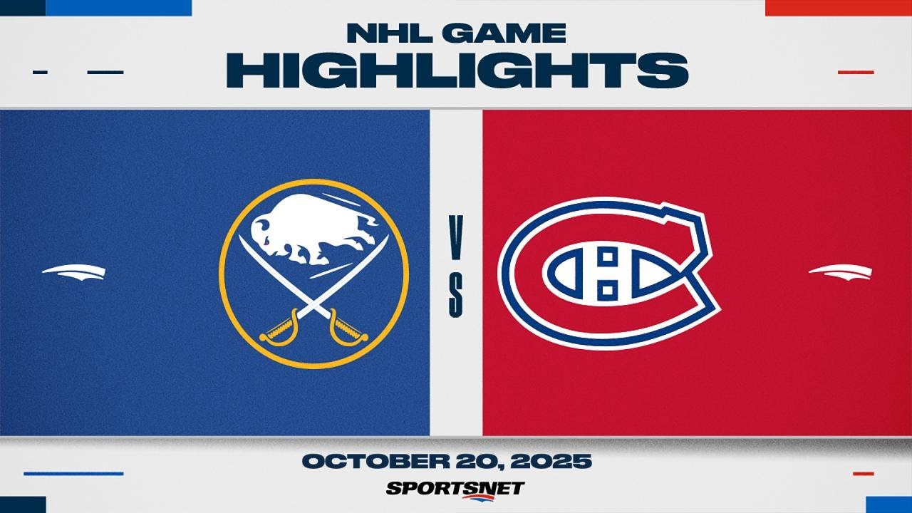 NHL Highlights | Sabres vs. Canadiens - October 20, 2025
