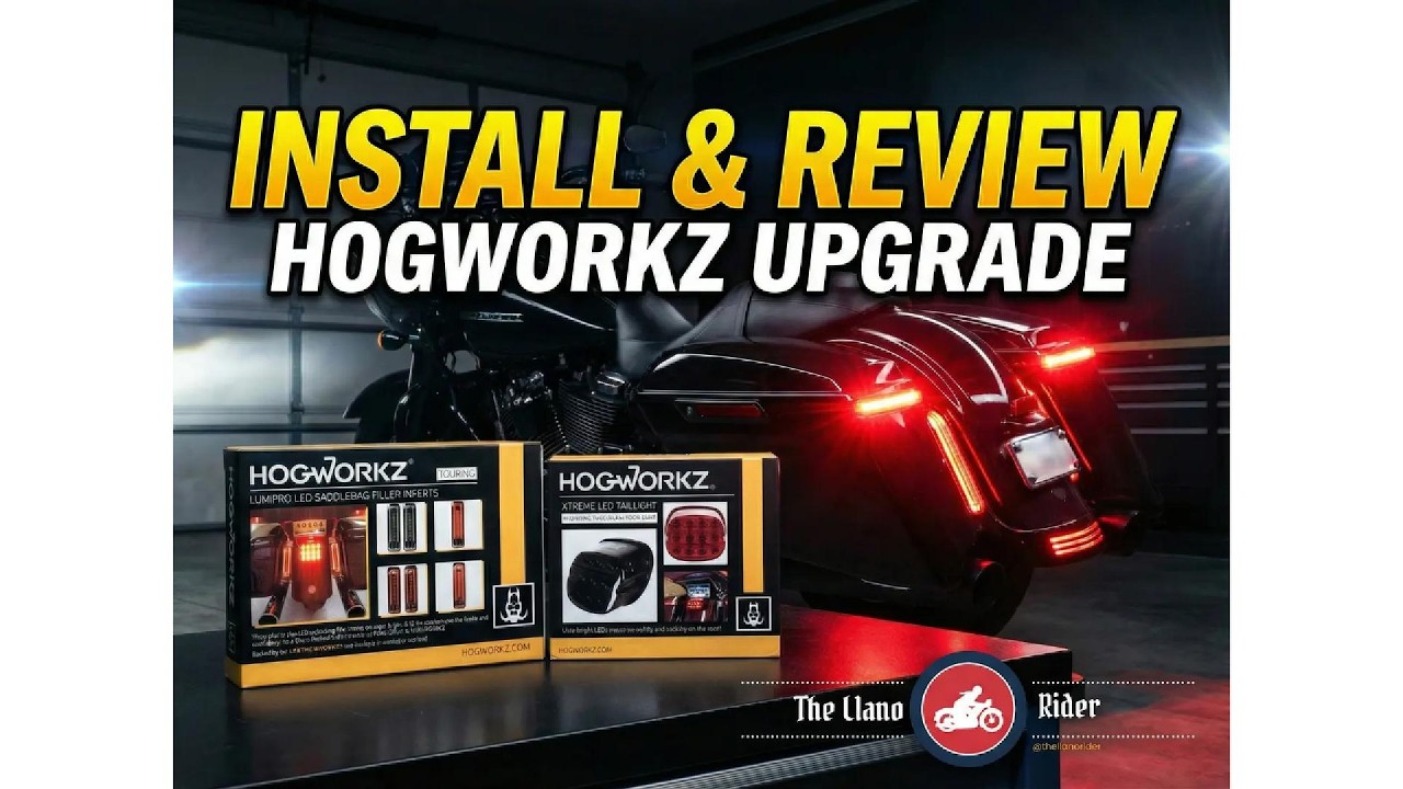 Install & Review of Hogworkz Lumipro LED Saddlebag Filler Inserts & Extreme LED Taillight.