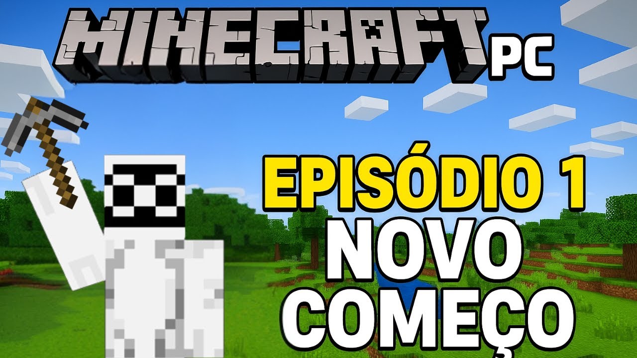 COMEÇANDO MINHA AVENTURA NO MINECRAFT PC! 🔥 EP1 – NOVO MUNDO, NOVO COMEÇO!