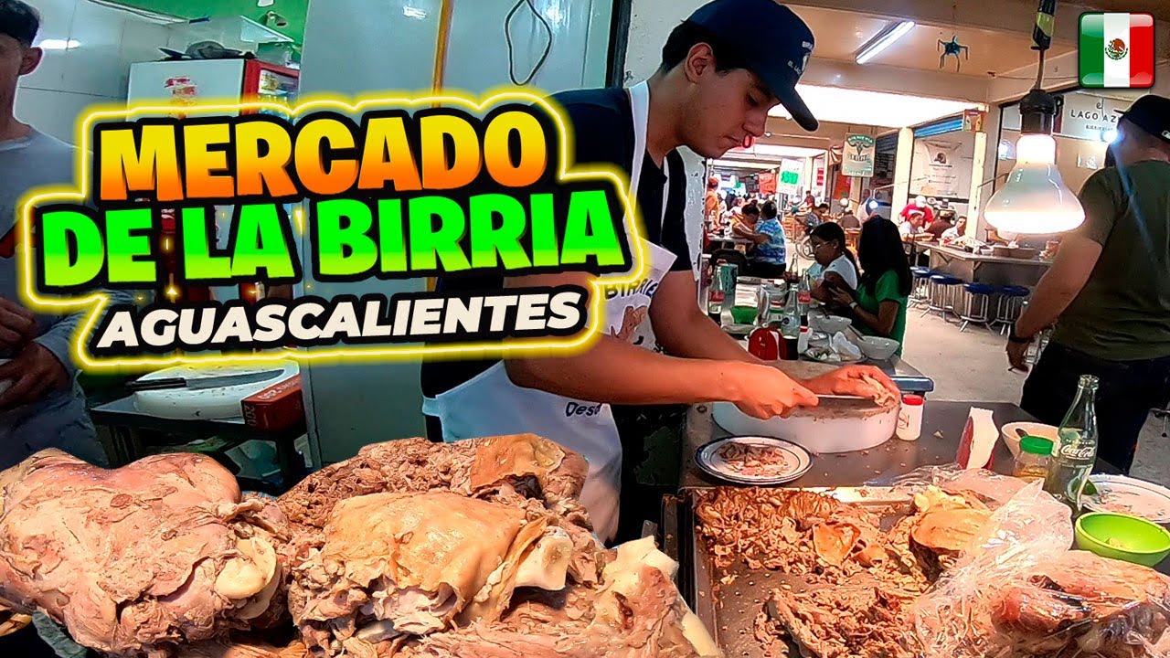 🔥Así es el MERCADO de la BIRRIA 😮AGUASCALIENTES, México