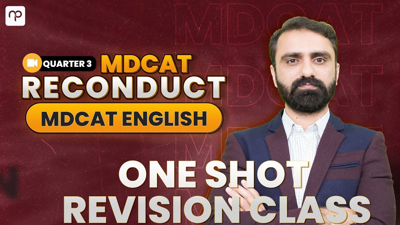 Free Reconduct Session | MDCAT English | Lecture 3