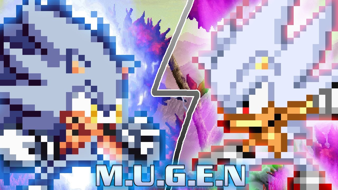 M.U.G.E.N - Superior Sonic Vs Hyper Sonic (CPU)