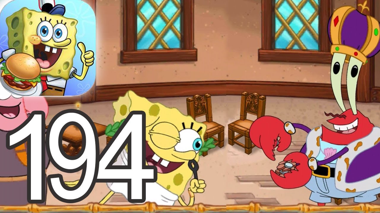 SpongeBob Krusty Cook Off - King Neptune's Vomitorium Level 21 - 30 Gameplay Video 194 (iOS Android)