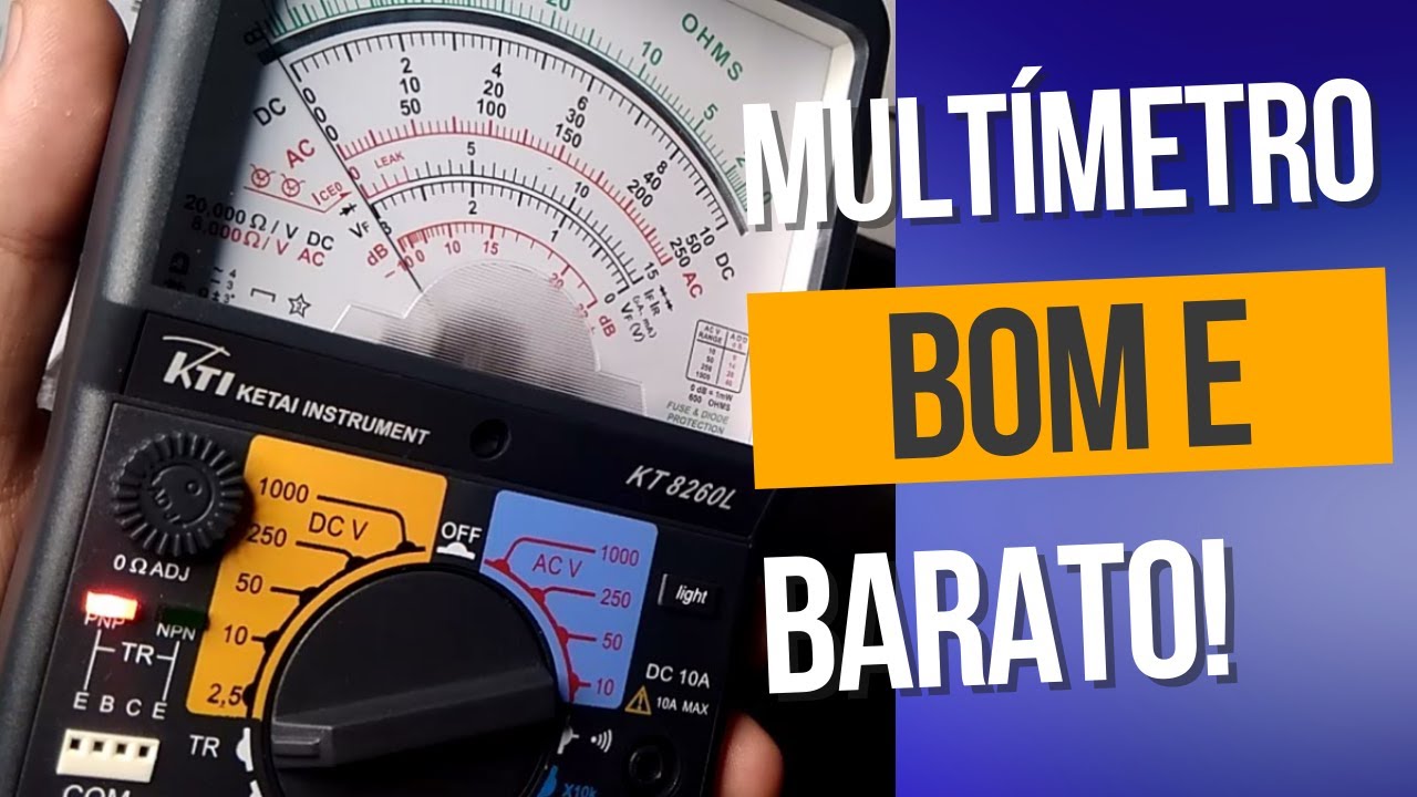 Analisando o multímetro analógico KT8260L