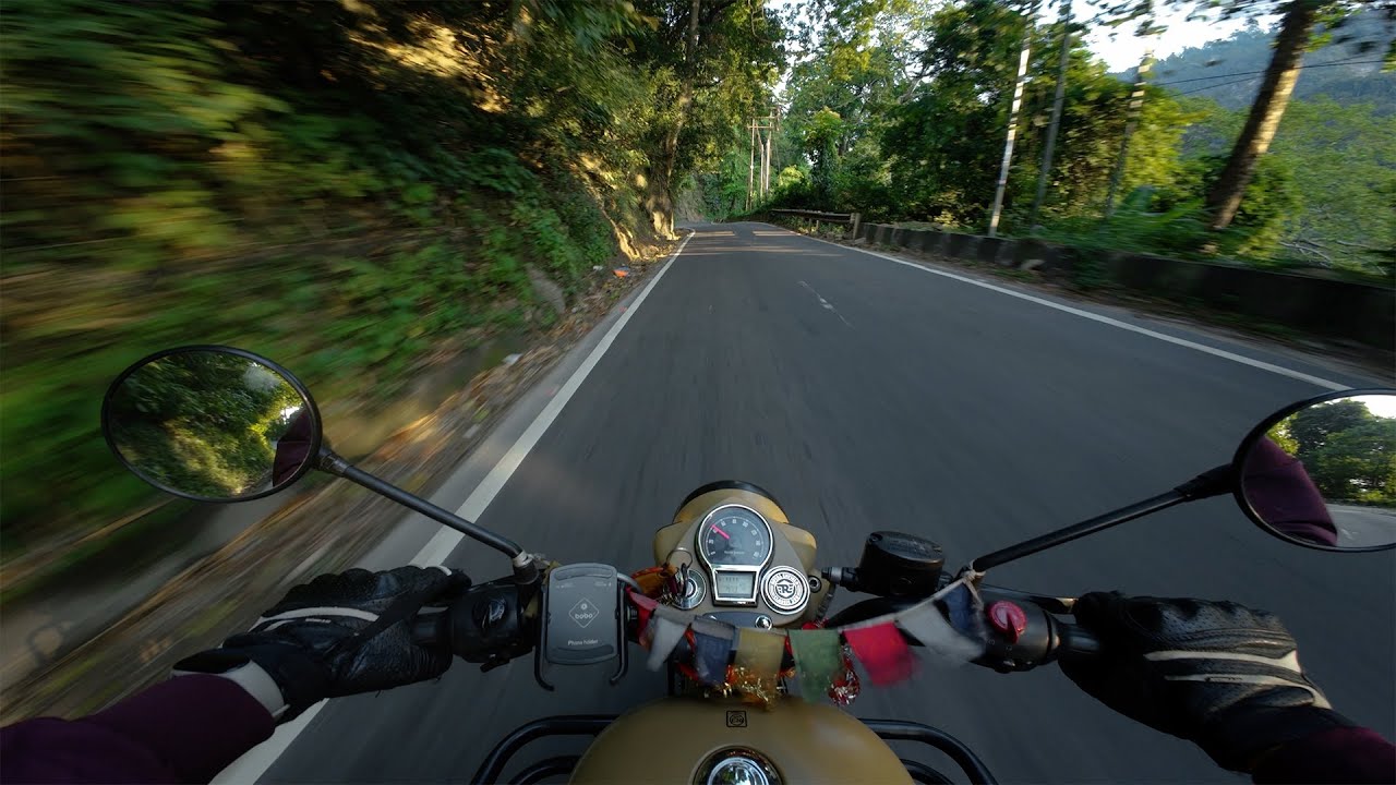 Riding Into Tranquility | RE Classic 350 POV | RAW EXHAUST SOUND #classic350 #bikeride #dji  #pov