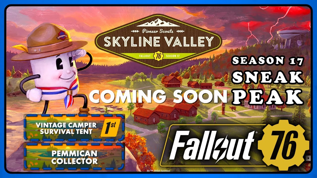 Fallout 76: Season 17 - New Tent, Resource Collectors and More. Sneak Peak.