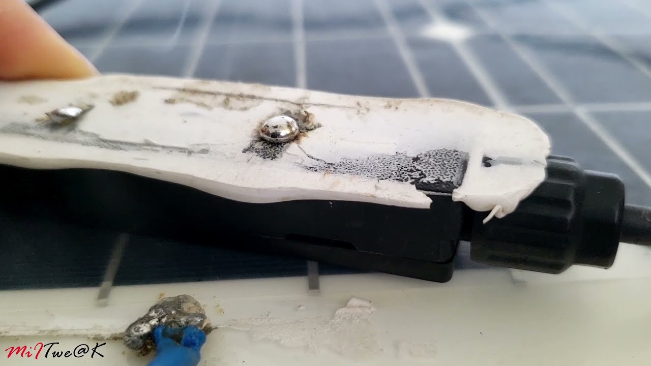 How To Fix/ Repair a Solar Panel || Broken Diode Box Of Flexible Panel || MiiTweak